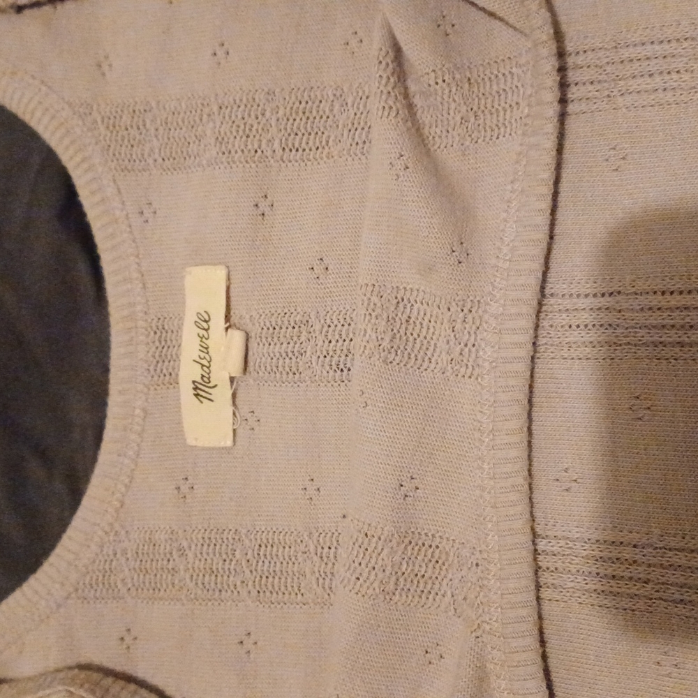 Madewell knit cropped top XL